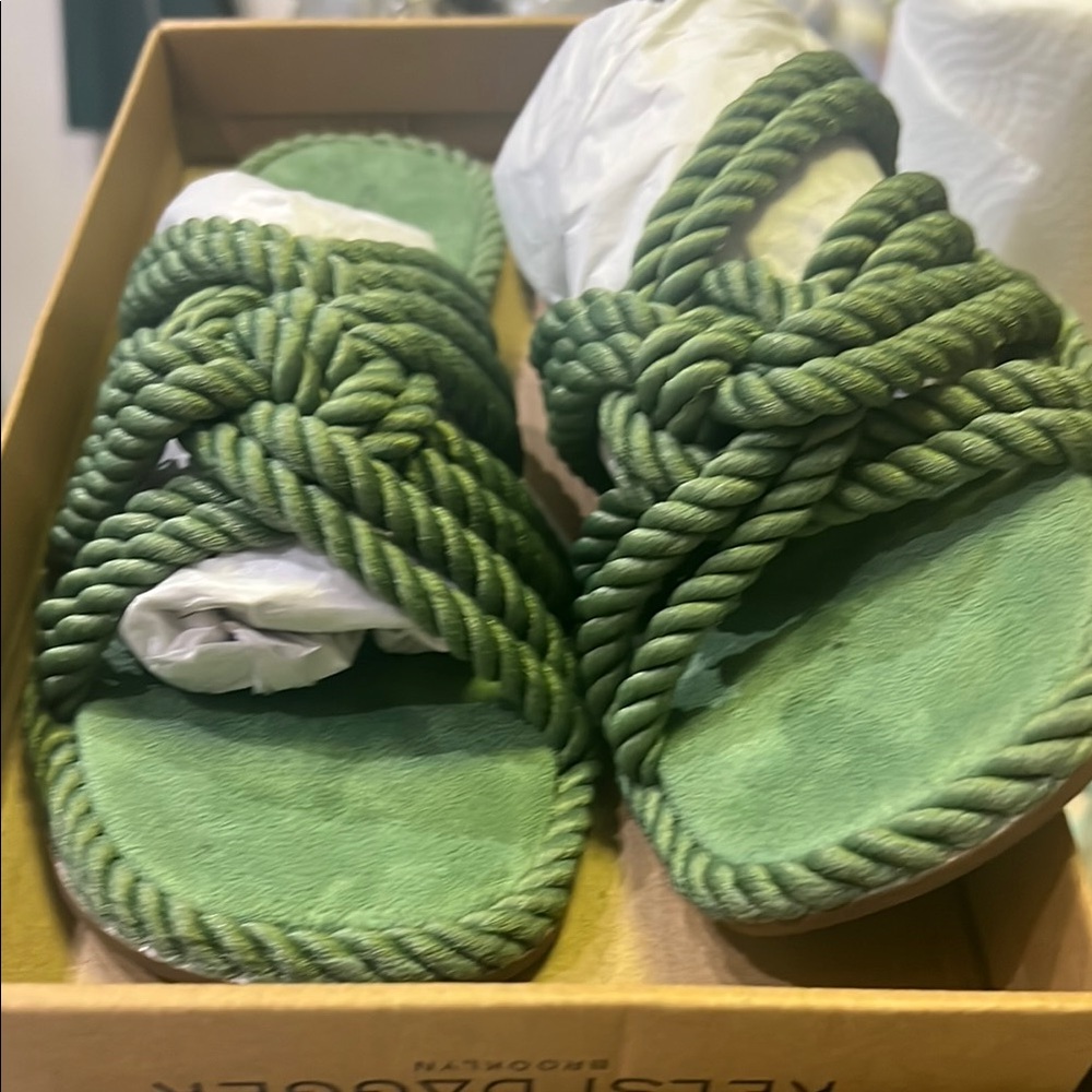 Green Rope Sandals from Kelsi Dagger Beachyre NWT size 10